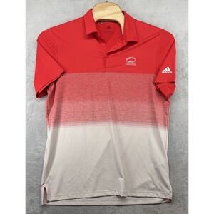 Adidas Golf Polo Shirt Ombré Colorblock Caledonia Golf Club Men's Size L